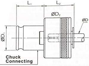 หัวต๊าปคลอเล็ท แบบสวมเร็ว JIS รุ่น TC312B